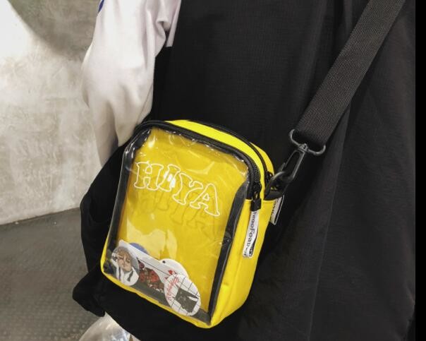 Travel Hand Hand Bag Men Style Black Yellow Men Satchel New fashion Men Bag