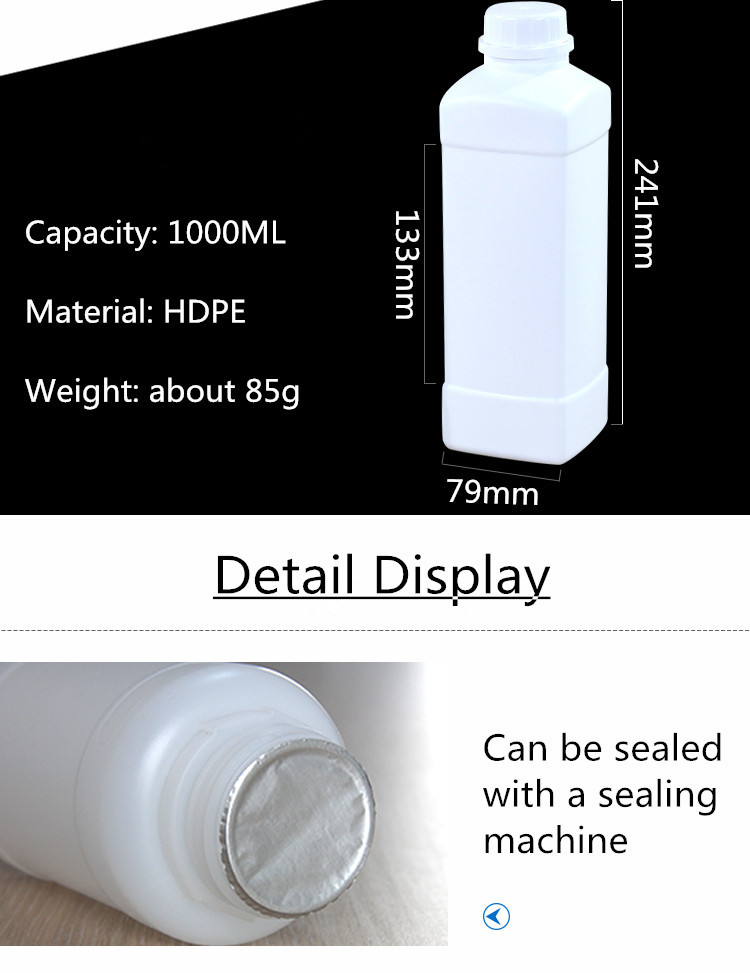 HDPE Plastic Pesticide Liquid Fertilizer Bottle Tamper Proof Label Sticker Printing