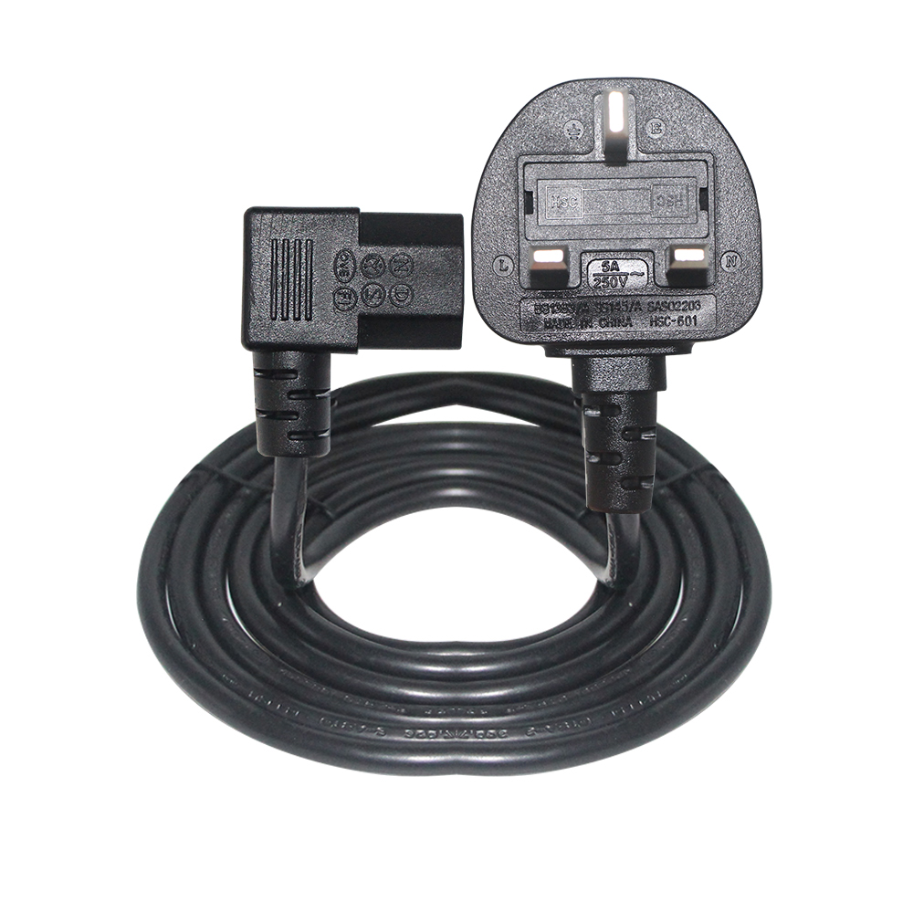 IP11 Home Appliance Power Cord 0.5m With 3 Core H05VV-F Cable 3*0.75/1.0/1.5mm2