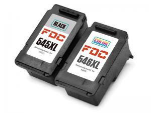 China Recycled 2 - Pack Rebuilt Ink Cartridges For Canon  PG 545XL CL546XL Compatible on sale