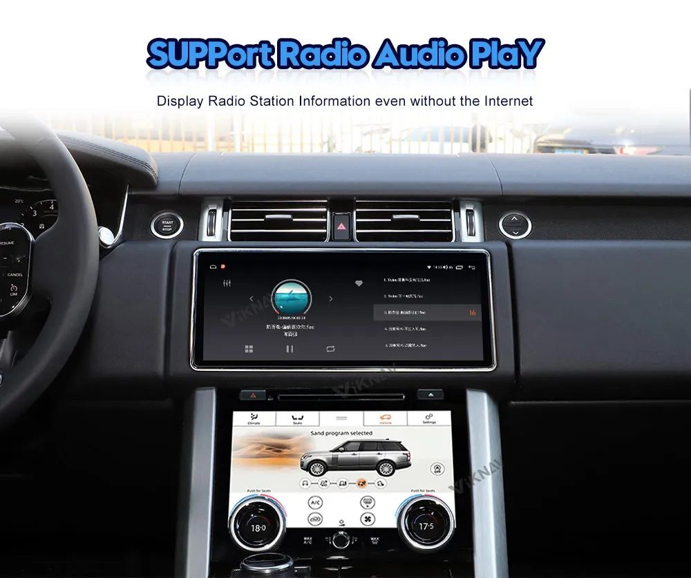 12.3inch Android car radio For Range Rover Vogue L405 2013-2020 AC Touching Screen Multimedia Player Navigation Stereo