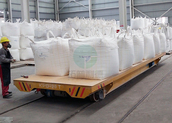 Customized Indutrial Rail Guided Material Handling 25 Ton Transport Cart for molds, coils, ladle