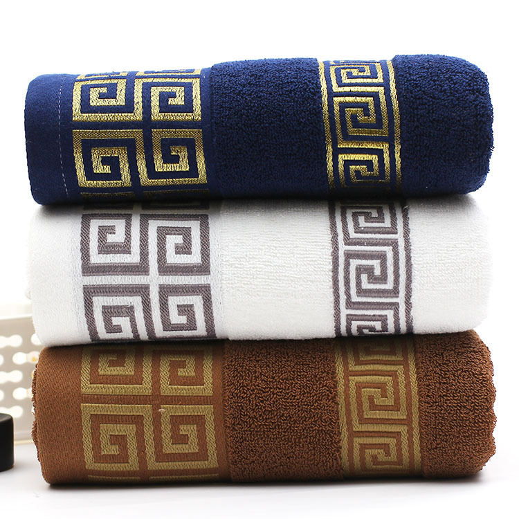 House Pure Cotton Towel Set Luxury Hotel Embroidery Custom Thick Super Soft Bathroom Bath