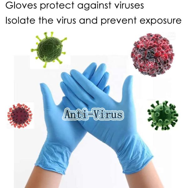 Non Toxic Oil Resistance Disposable Nitrile Examination Gloves
