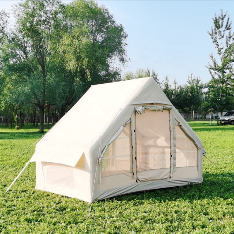 Four Season Inflatable Camping Tent Portable Double Layer Folding