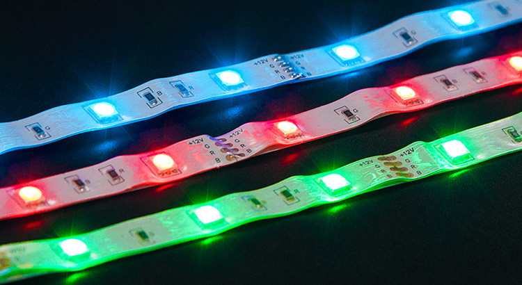 Luces RGB LED Strip Light DC12V 24V 10mm Tira LED RGB 4 Pin