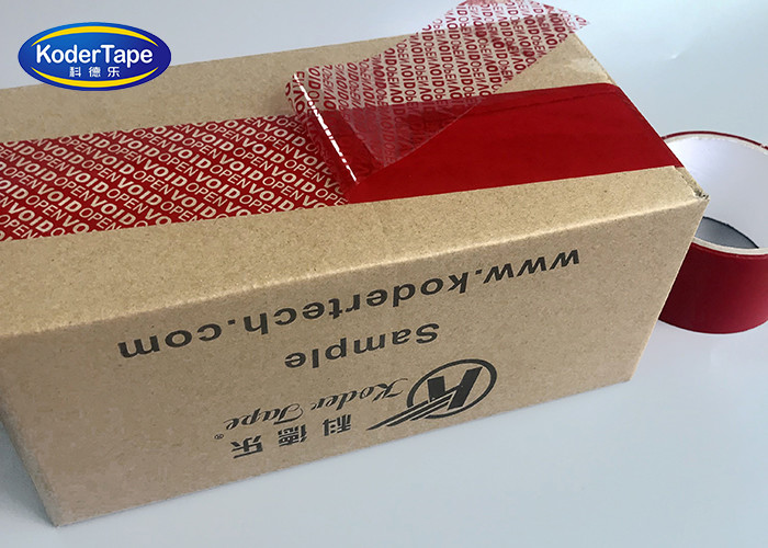 VOID OPEN Print Anti Theft Security Tape With Company Logo Printing For Carton Sealing