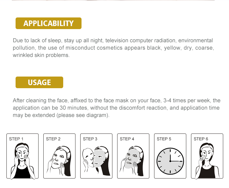Gold Collagen Face Mask Crystal Hydrating Facial Mask