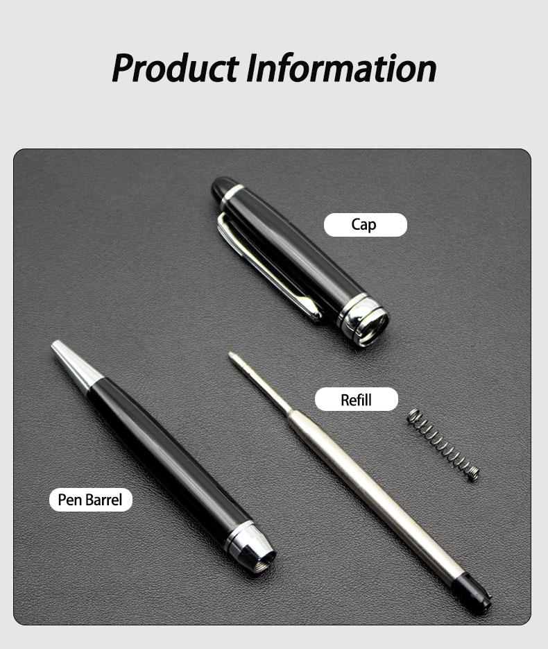 Classic Twist Ballpoint Pen 1.0mm Business Office Metal Ballpoint Signature Pen