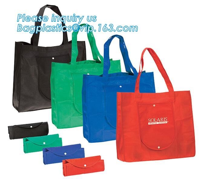 non-woven promotional shopping bag ultrasonic non woven bag, Custom printed tote non woven bag shopping shoulder bag pri