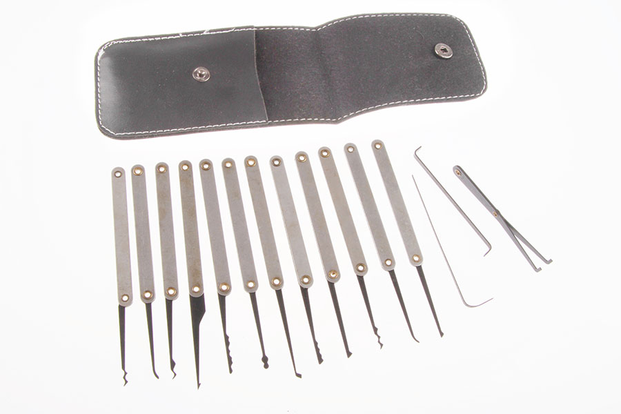 GOSO 12 Pieces lock pick set with leather case