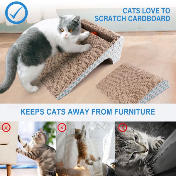 Sofa Cat Scratching Board Corrugated Paper Eco Friendly Sisal Sofa Cat Scratcher Cardboard Scratchers Board Mat Lounge
