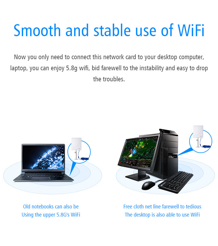 5GHz Dual Band Outdoor Wifi Antenna , FCC Wifi Network Booster Antenna