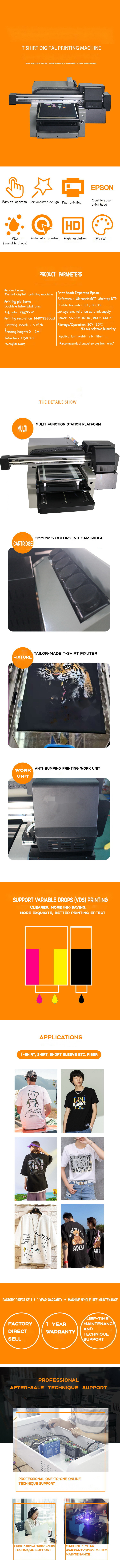 CMYKW Uv Flatbed Printing Machine