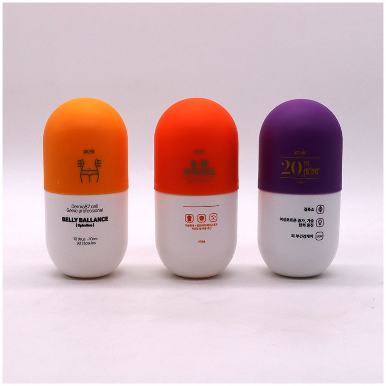120ml/130ml/180ml HDPE Capsule Shaped Plastic Bottle for Dietary Nutrition Supplement