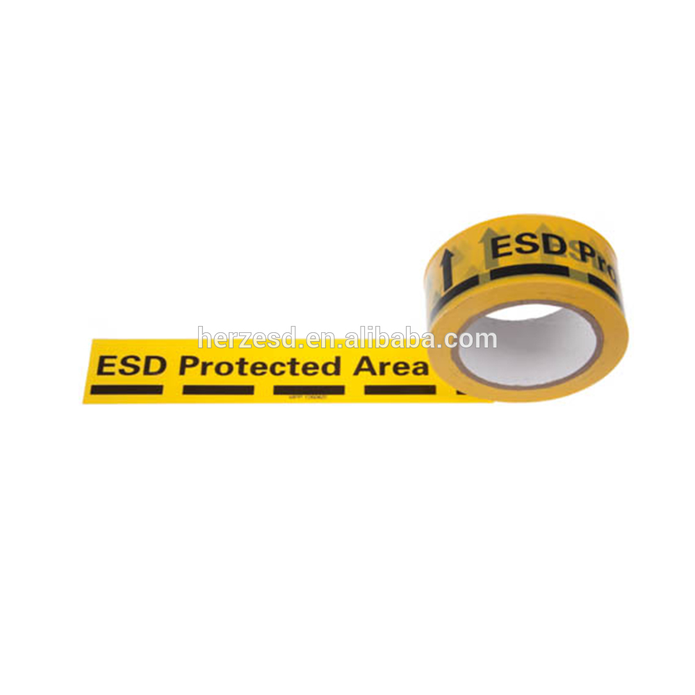 Wear Resistant PE PVC Area Printed EPA ESD Masking Grid Tape