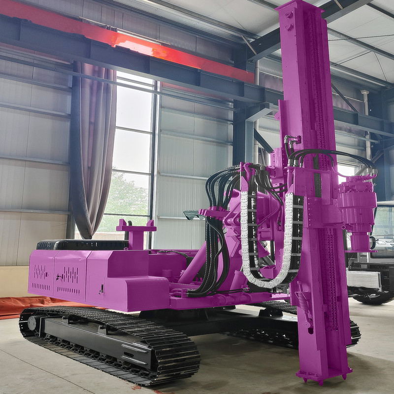Solar Hydraulic Press Pile Driving Equipment Screw Pile Ramming Machine