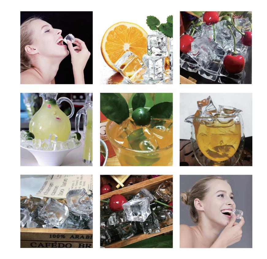 Food Contact 304 Stainless Steel Industrial Ice Cube Making Machine Large Ice Maker