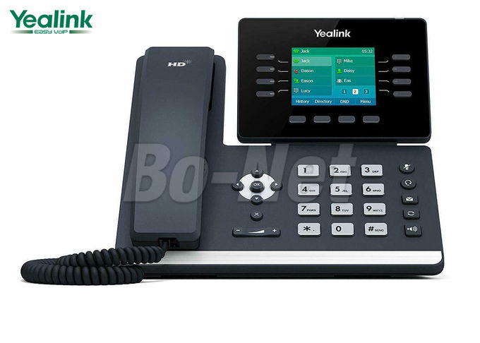 2.8 Inch Color Screen Cisco Ip Telephone System SIP-T52S Yealink T5 Series PoE Support