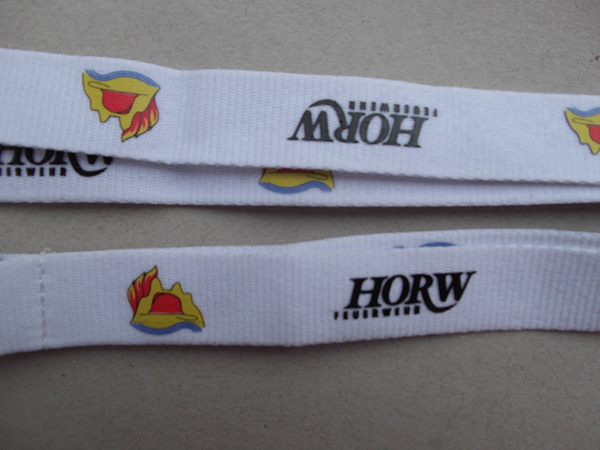 Corporate logo polyester lanyards