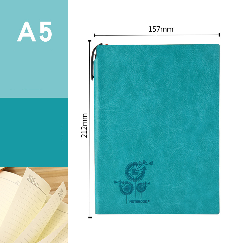 2022 Custom Logo Pu Leather Softcover Notebook Journal for Daily Weekly Monthly Planner