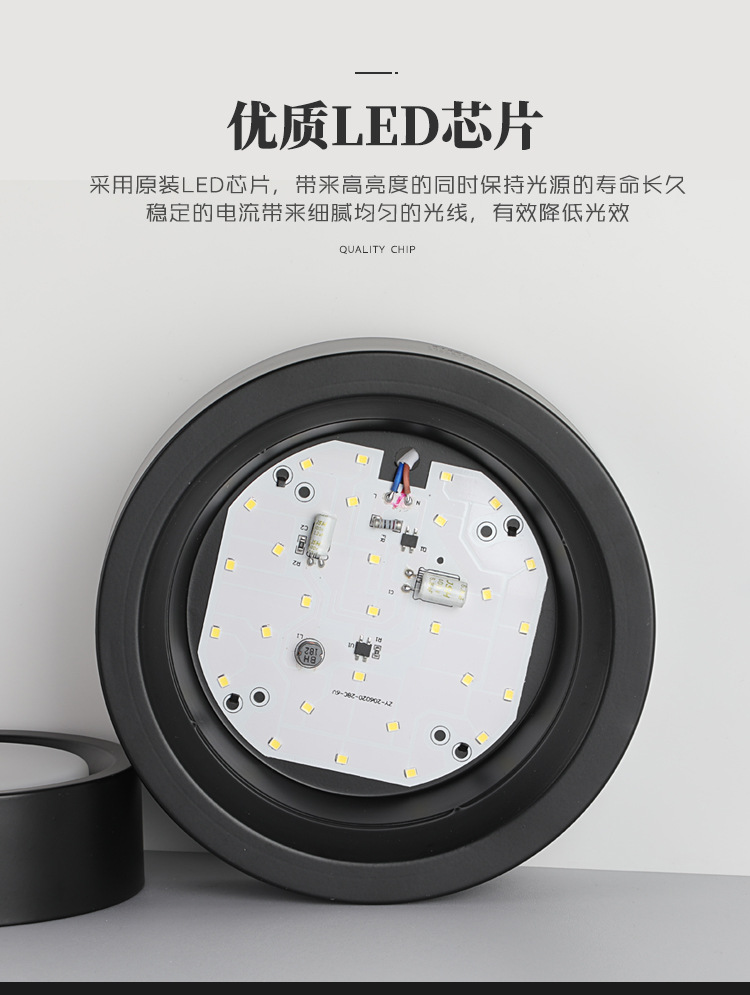 3500K LED Surface Mounted Downlight Cylindrical Surface Mount Led Ceiling Lights