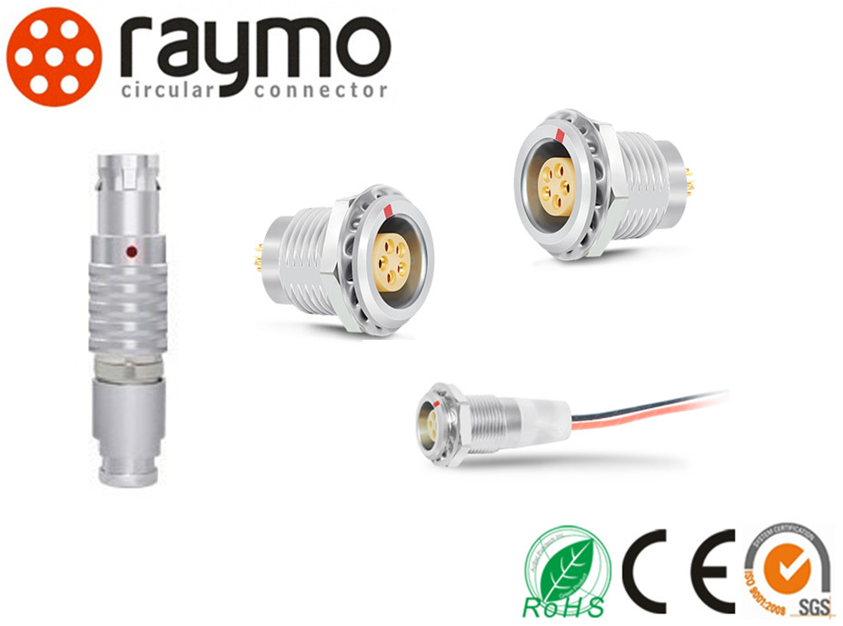 4 Way Circular Push Pull Connectors LEMO FGG.00.304.CLAD35 For HD Camera