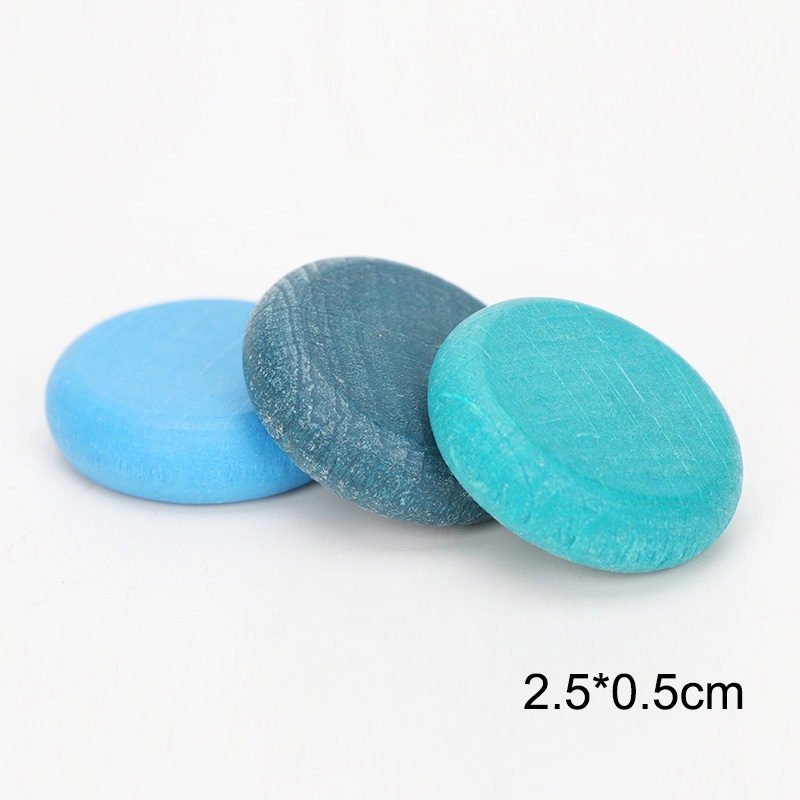 Cones 4cm Wooden Rainbow Stacker Wooden Mushroom Puzzle