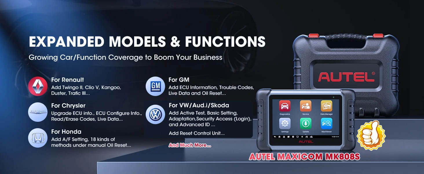 Diagnostic Tools Autel MK808S Car Diagnosis Bi-Directional Control Automotive Scanner IMMO Key Coding PK MX808S MK808BT