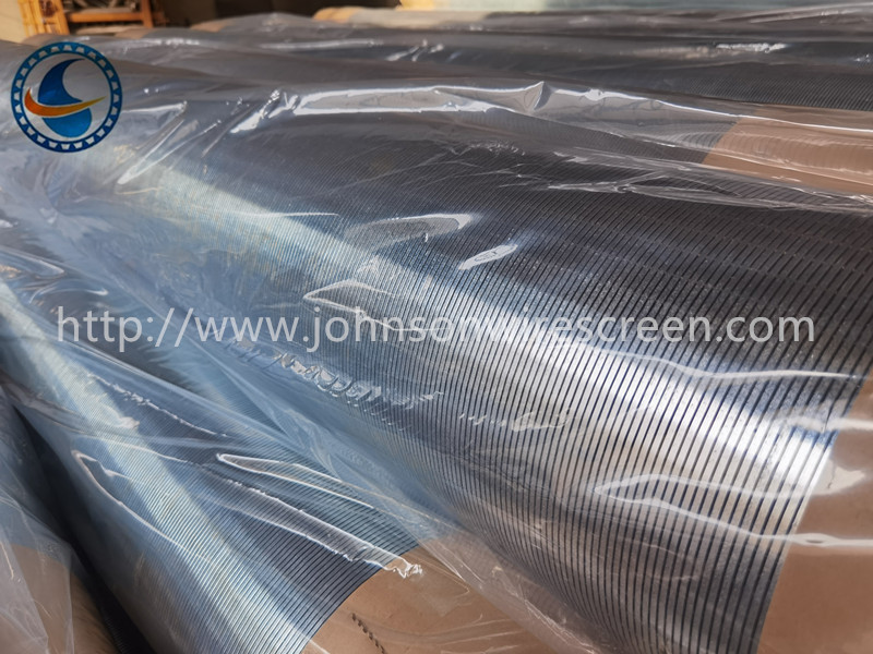 Low Carbon Galvanized Johnson Wire Wrapped Screen Pipe For Water Wells