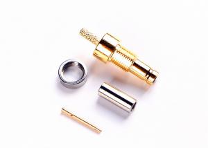 Buy cheap 50 or 75 ohm SAA 1.0/2.3 CC4 Snap-on RF Brass Cable Connector With O-ring product