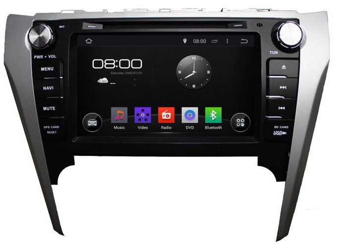 Ouchuangbo Car Stereo GPS Navigation iPod USB 3G Wifi Android 4.4 Multimedia System Toyota Camry 2012 OCB-8016D