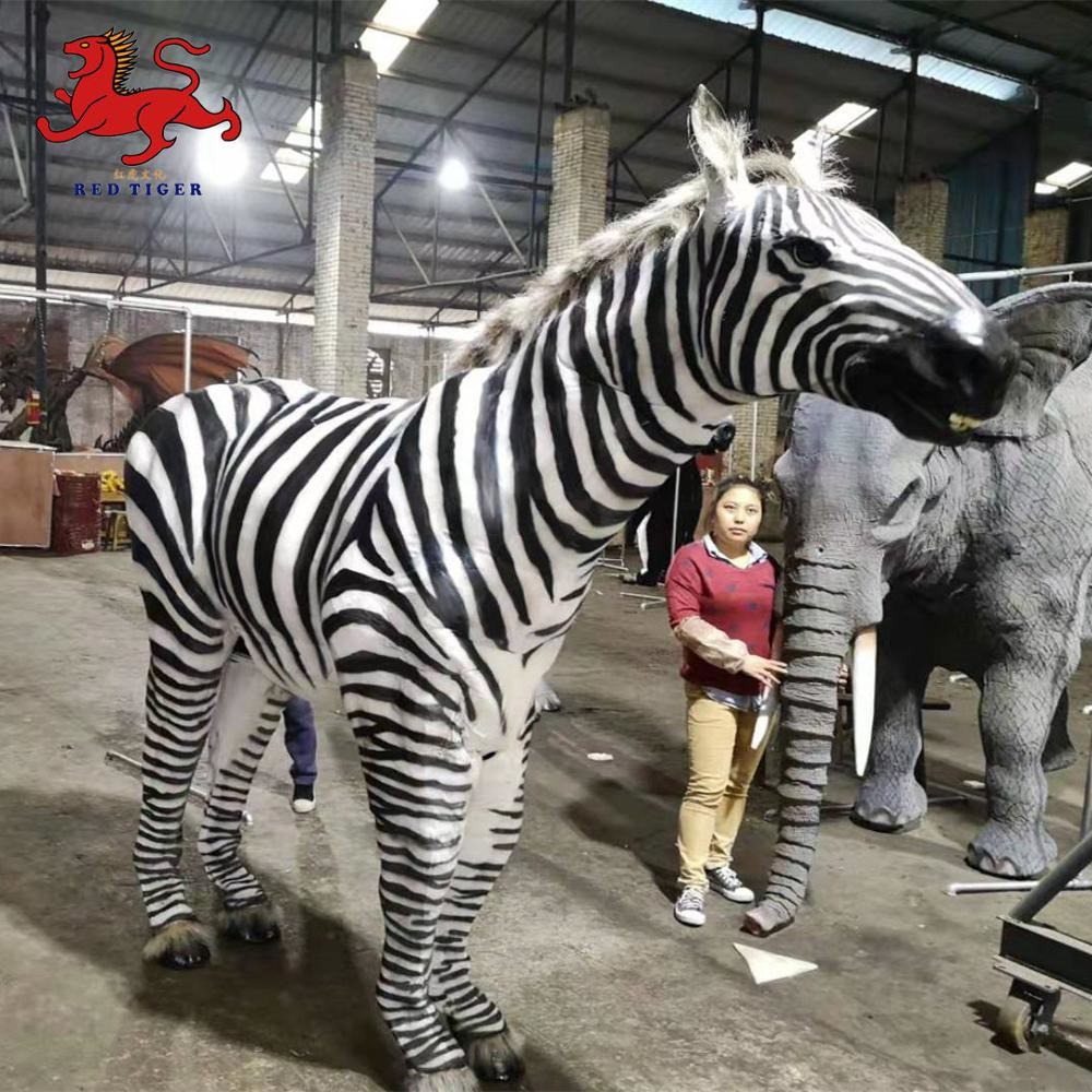 Manual Control Realistic Animatronic Zebra Customized Available