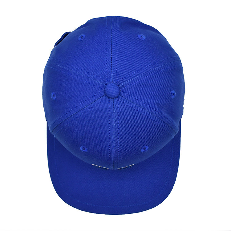 Custom Fitted Hat Unstructured Snapback Cap 3d Puff Embroidery Blue Snapback Hats Caps