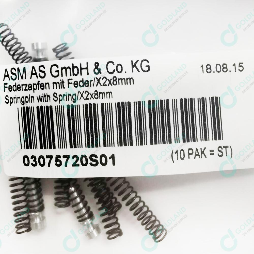 smt machine feeder part ASM springpin with spring used Siplace 2*8mm X feeder 03075720 seimens smt machine parts