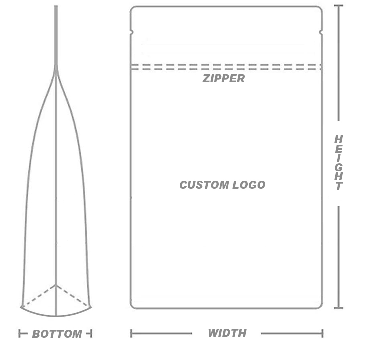 Food Grade LDPE Plastic Custom Stand Up Pouch For Body Scrub