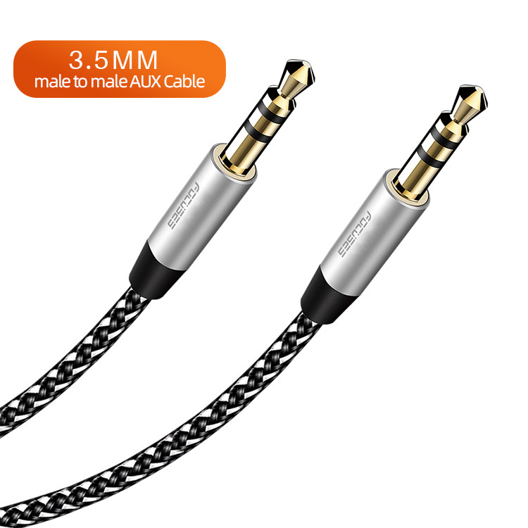 1M OEM Mobile Aux Cable 3.5 Mm Male To Male USB Car Aux Audio Cable