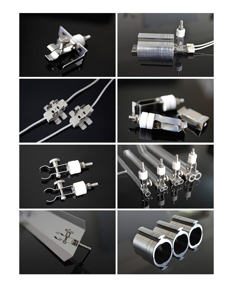 Heat Resistant Transparent Quartz Tube , Clear Twin Tube Infrared Lamps