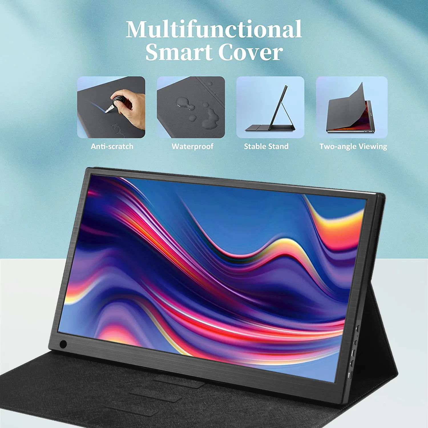 1920*1200P 100%s RGB Gaming Display Monitor 14" 16:10 Portable Touch for LG Laptop Computer Extend Screen