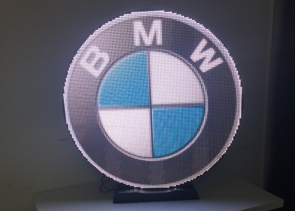Outdoor Waterproof Round Led Display With Meanwell Power Supply 6000 Nits