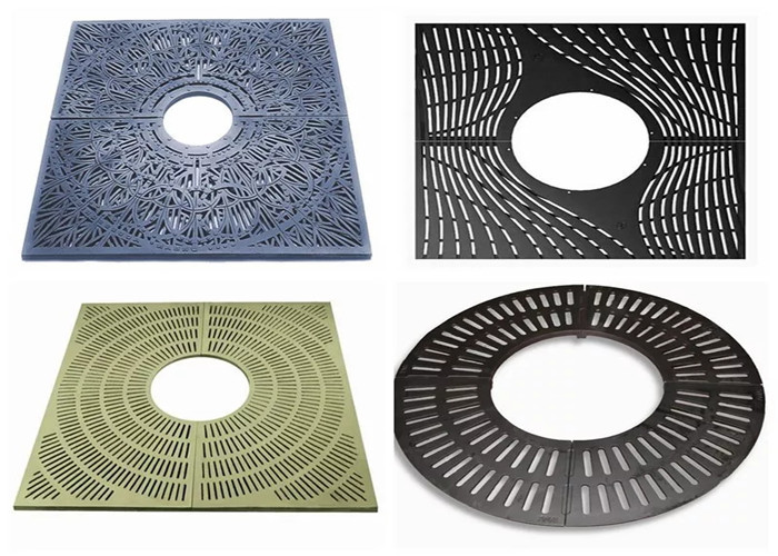 Round Cast Iron Tree Grates Strong Corrosion Resistance For Urban Construction