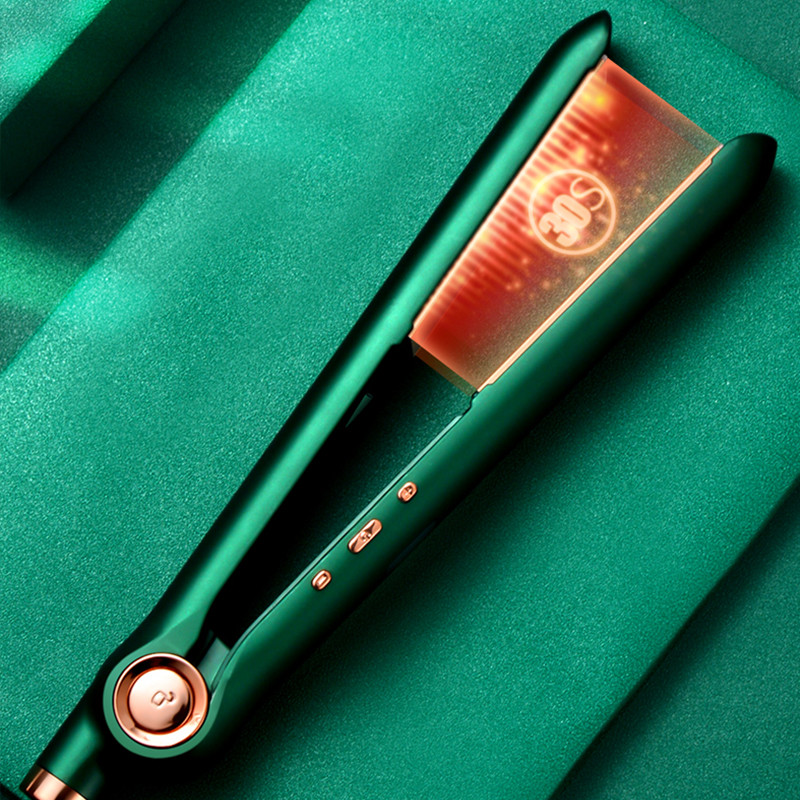 PTC Heating 2 In 1 Flat Iron Hair Straightener Ceramic Floating Plate