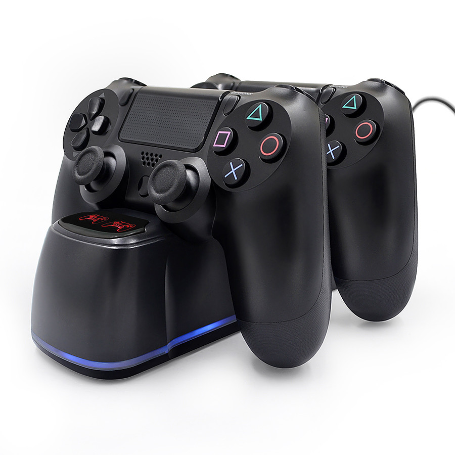 2018 New Dual USB Controller Charger Charging Dock Station with LED Indicator for Ps4 / PS4 Pro / PS4 Slim controllers