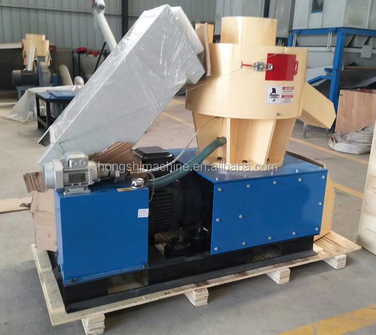 Flat Die Fuel Hay Rice Husk Chips Grass Biomass Pellet Machine High Quality