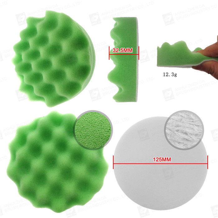 9pcs 7 Inch Car Polishing Sponges With M14 Drill Adaptor