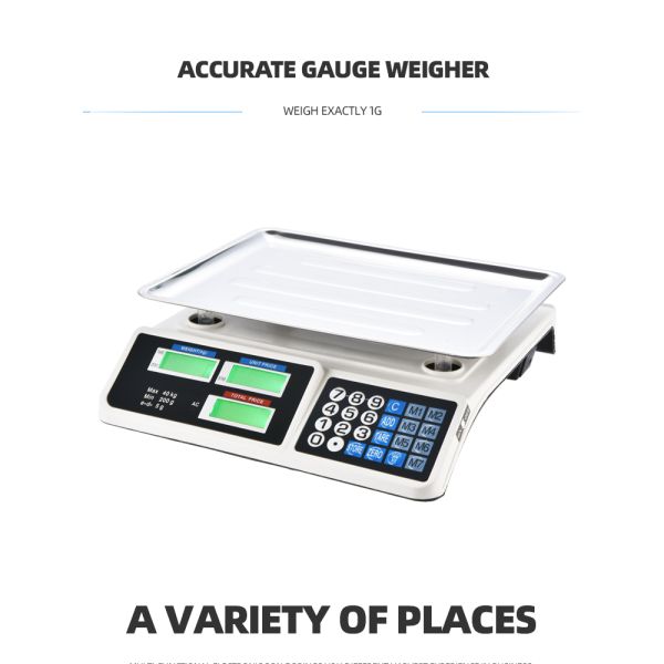 Veidt Weighing ACS-809 Weight Function High-precision LCD Commercial Portable Digital Food Electronic Price Computing Scales