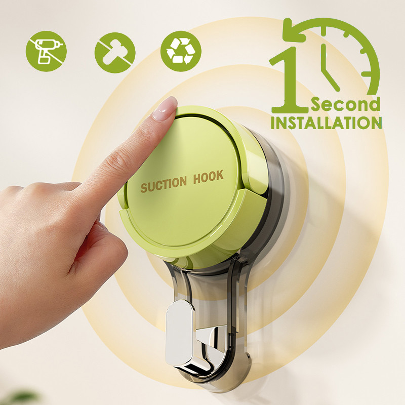ZASA New Arrive White Yellow Green Vacuum Cup Hook