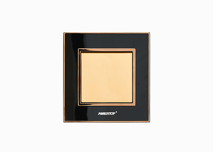Modern Electric Brass Switches And Sockets For Home / Apartment