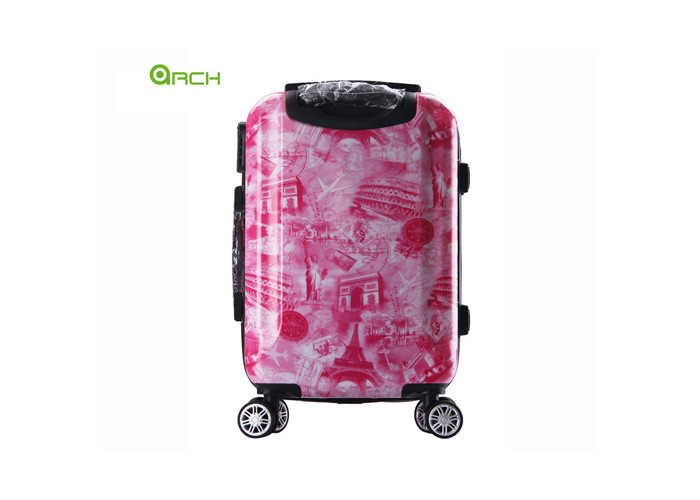 Printing ABS PC Aluminum Hard Shell Luggage Scratch Resistant