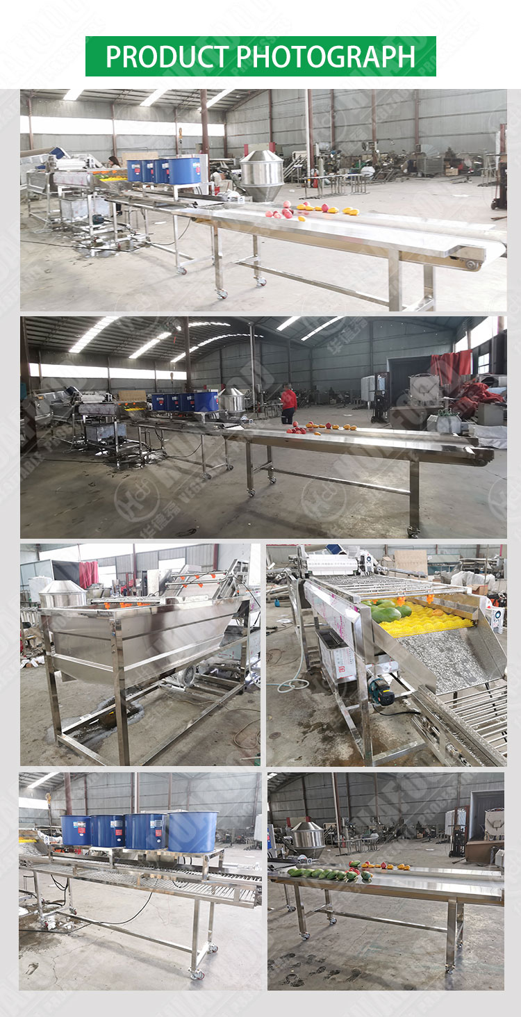 Hot selling Factory Direct Sales Conveyor Belt Vegetable Washer by Huafood